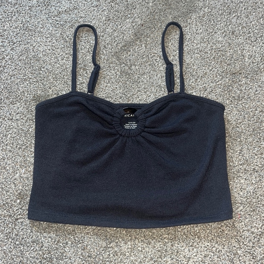 American Eagle Light Black S Top